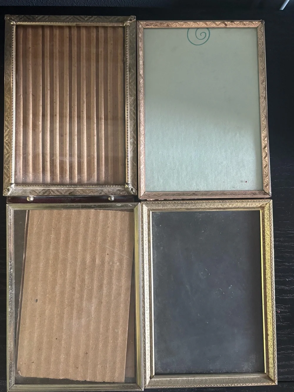 Vintage MCM Gold Picture Frame Lot-12 Frames